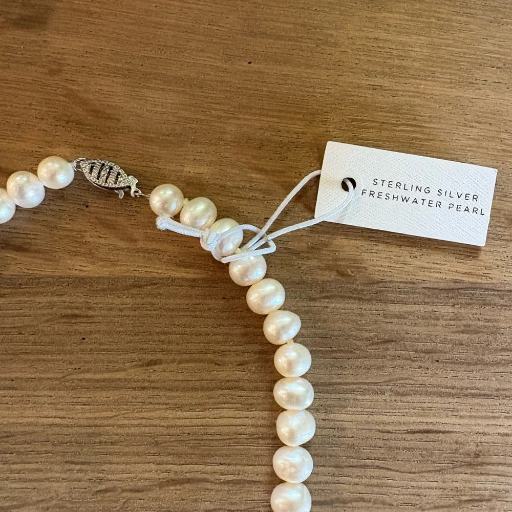 Iris & Lily Sterling Silver Freshwater Pearl Necklace and Bracelet NWT - Picture 4 of 4